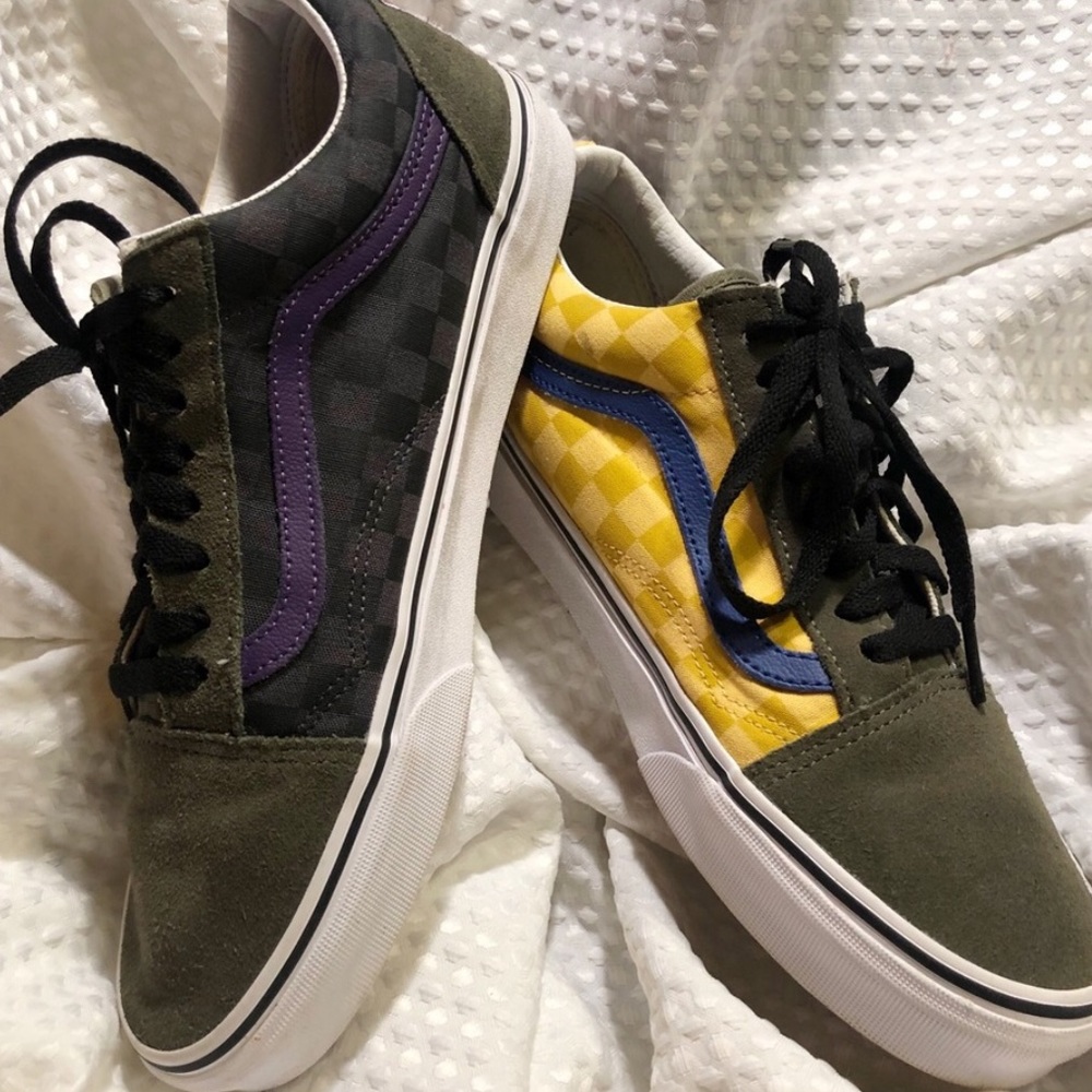 Mens custom Vans with embroidered logo